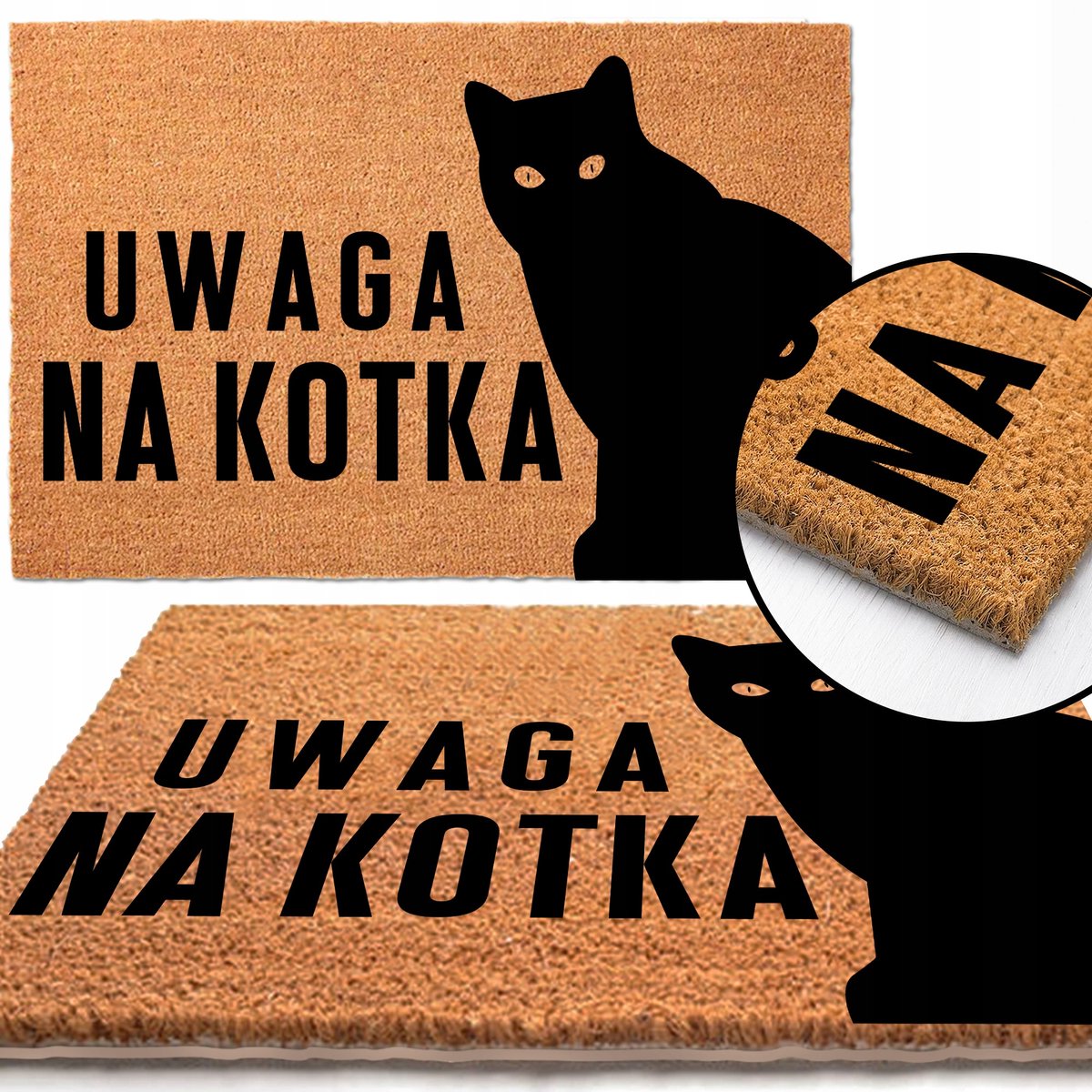 Kokosmat Deurmat 40x60cm - Praktisch & Decoratief met Tekst