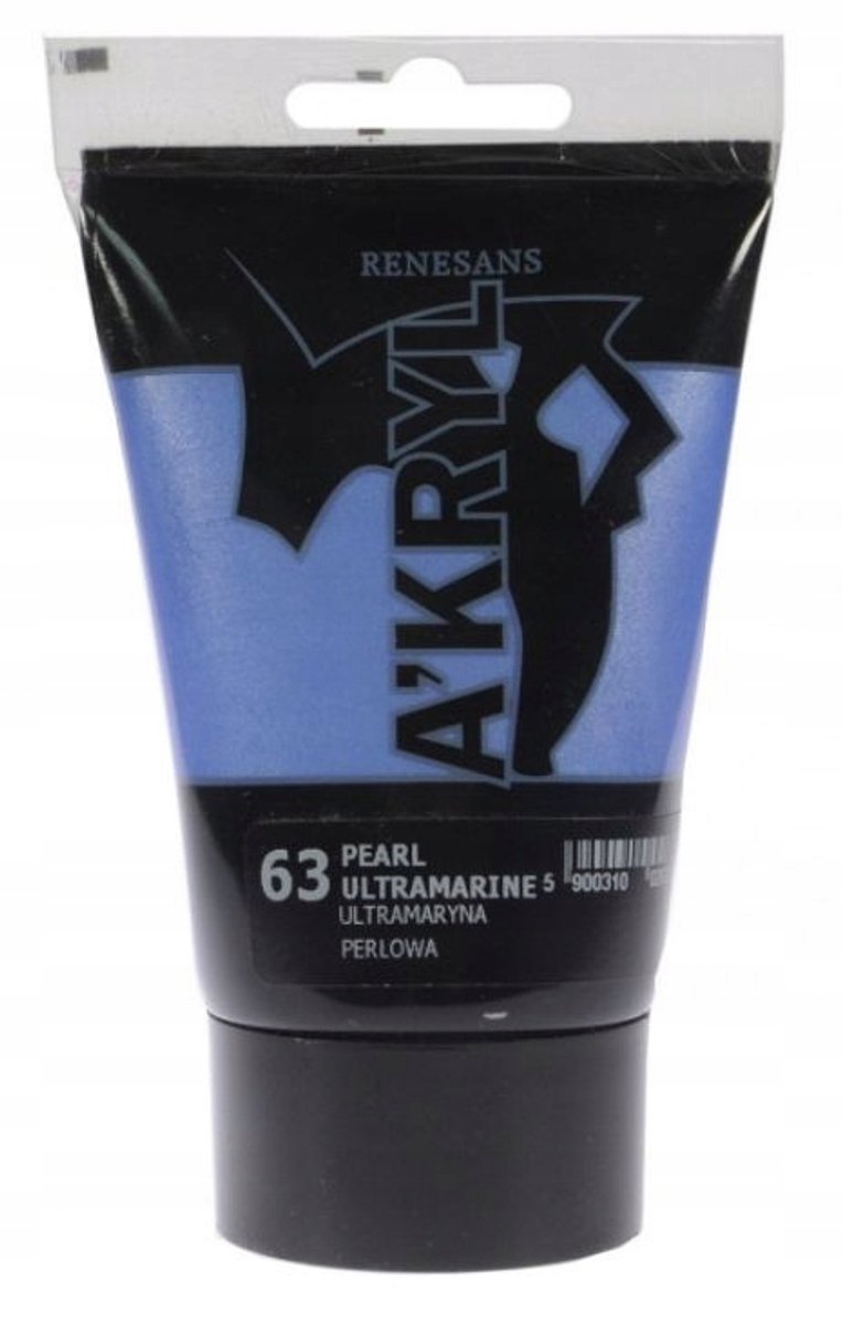 Renesans A'kryl Acrylverf 63 Ultramarijn Parelmoer 100ml