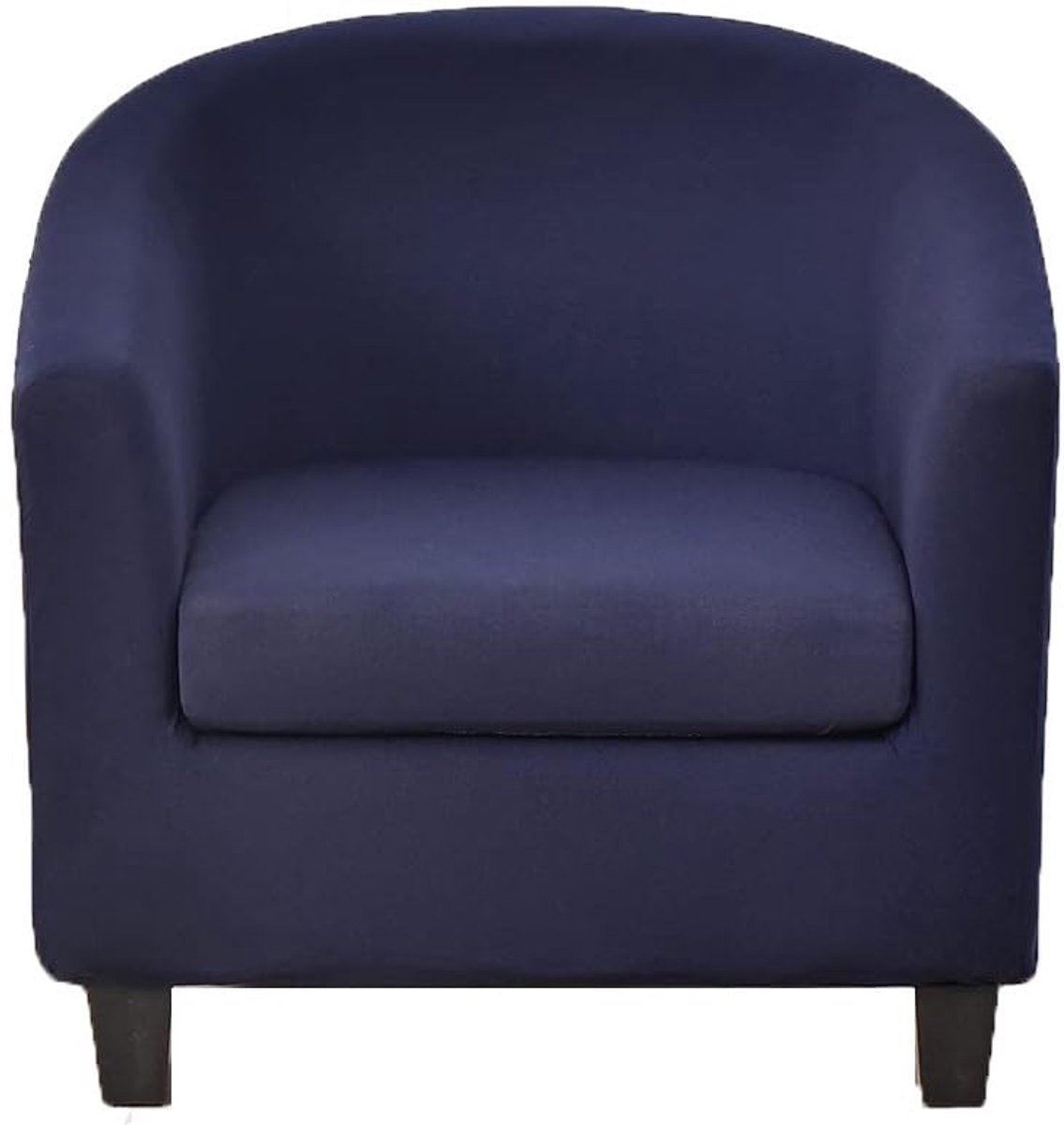 Stretch 1-zits fauteuil hoes – Antislip cocktail fauteuil hoezen – 2 stuks – Effen kleur