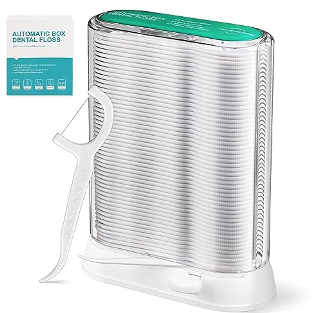 Floss Picks 100 Stuks met Pop-Up Dispenser voor Tandenreiniging