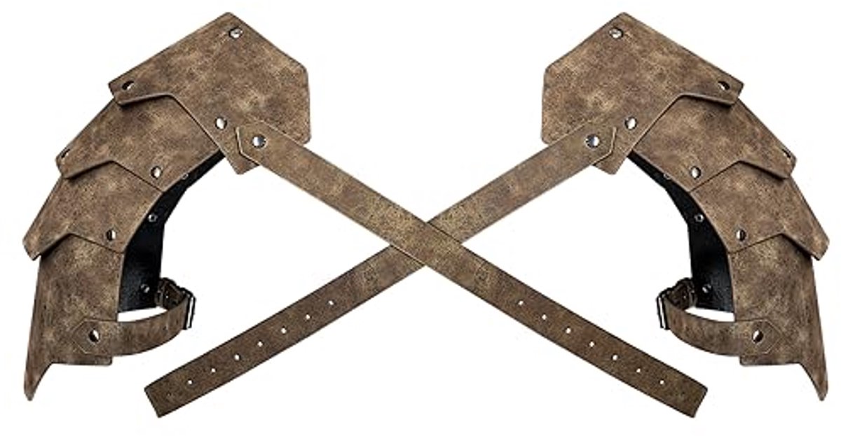 Middeleeuwse Dubbele Pauldron Schouderpantser voor LARP en Cosplay