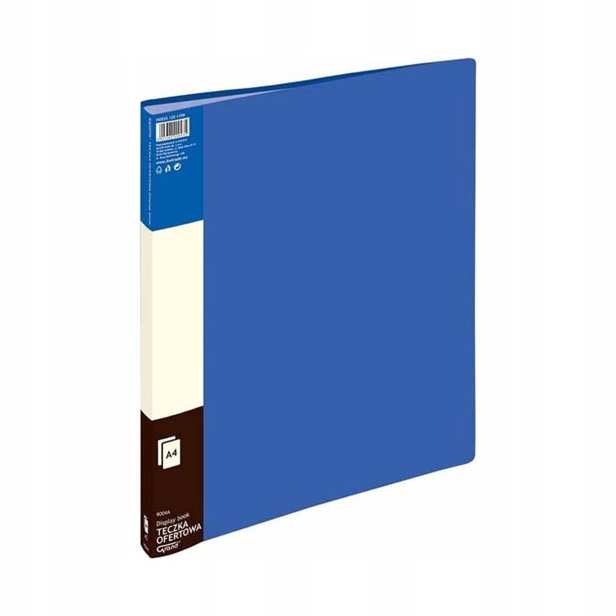 Map met 60 insteekhoezen A4, blauw, polypropyleen