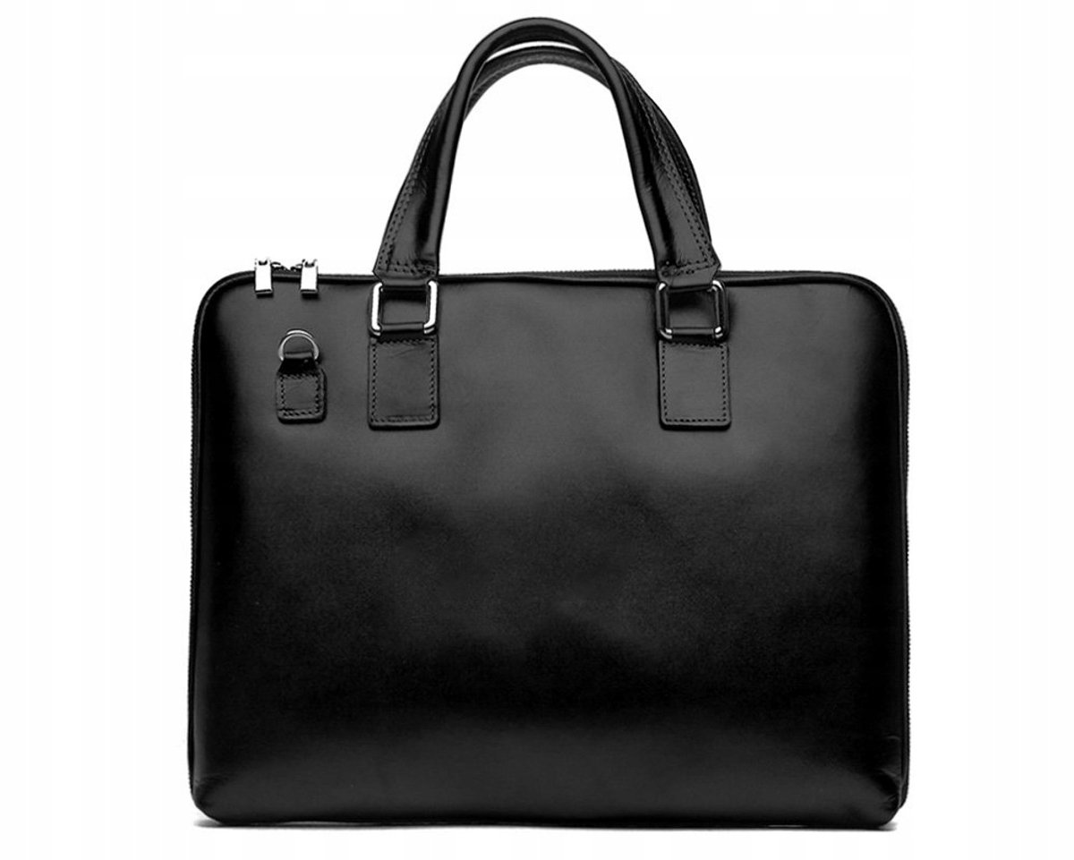 Dames Laptoptas Leer Zwart Solome NEA - Documenten & Laptop 14"