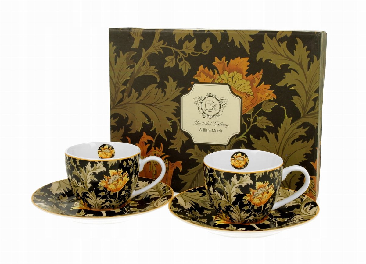 2x Espresso Kopjes 110ml Chrysanthemum - William Morris Porselein