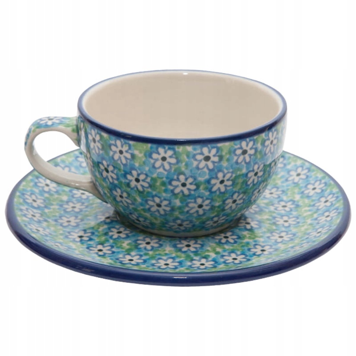Bolesłatec Handgemaacte Kop & School 150 ml Bloemenpatroon