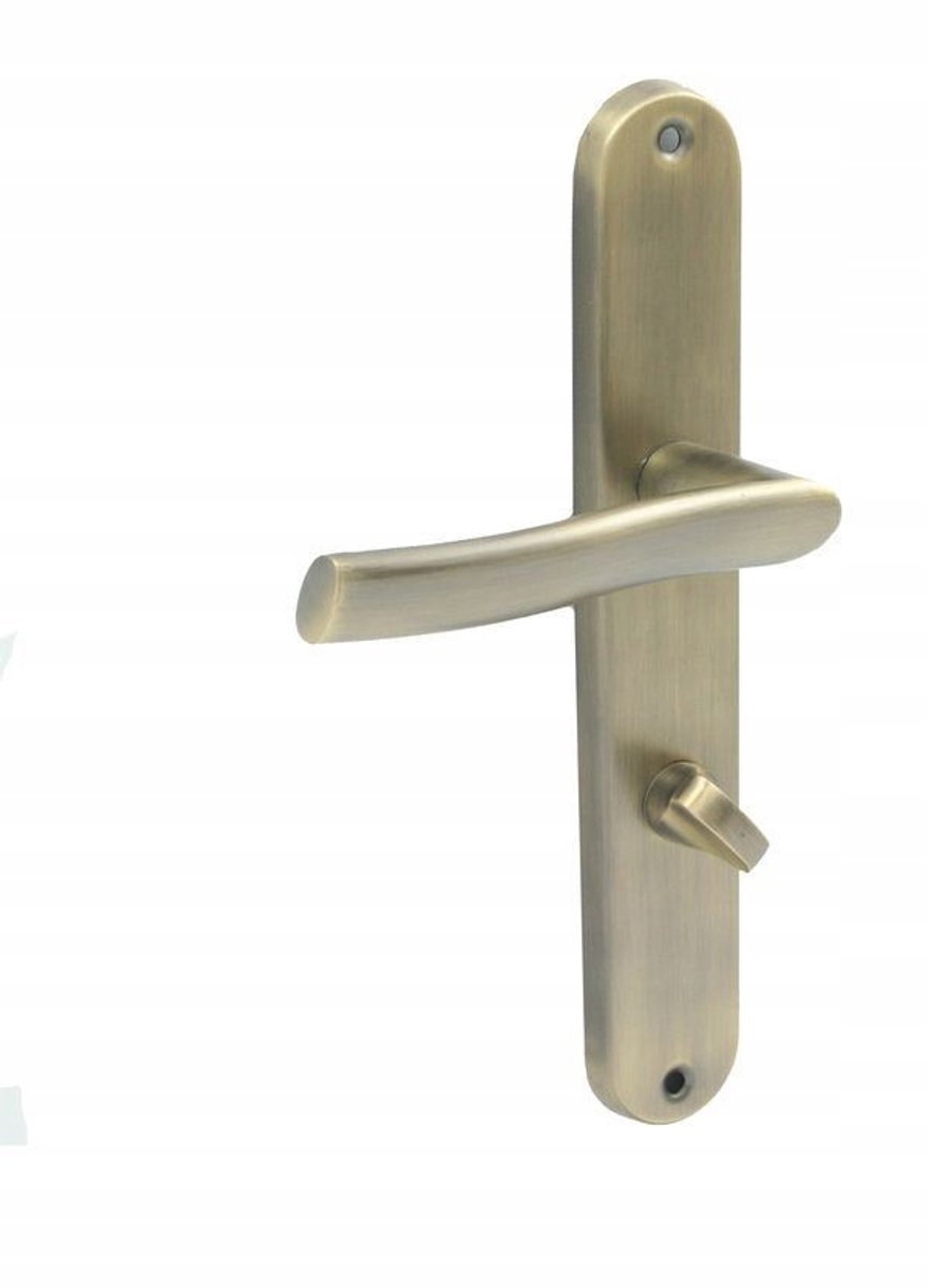 OTTO Deurklink Badkamer Brons Mat Links met WC Slot - 72mm Hartafstand