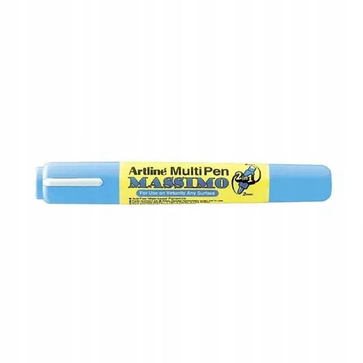 Artline Massimo Marker Blauw - Dubbelzijdig, Sneldrogend