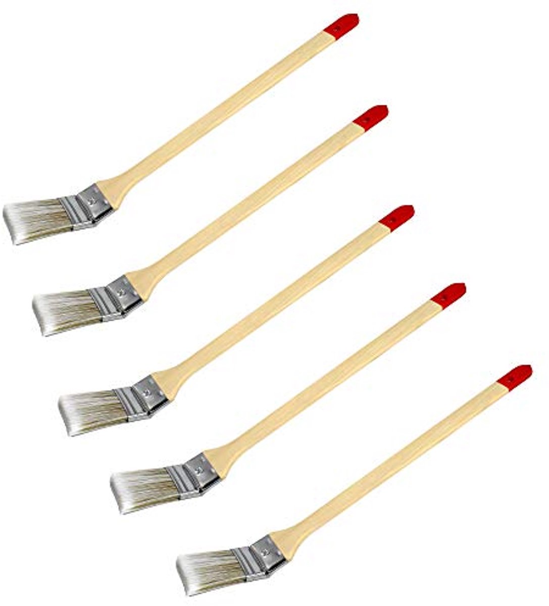 5 Radiatorborstels 50 mm - Hoekborstel en Verfkwasten Set