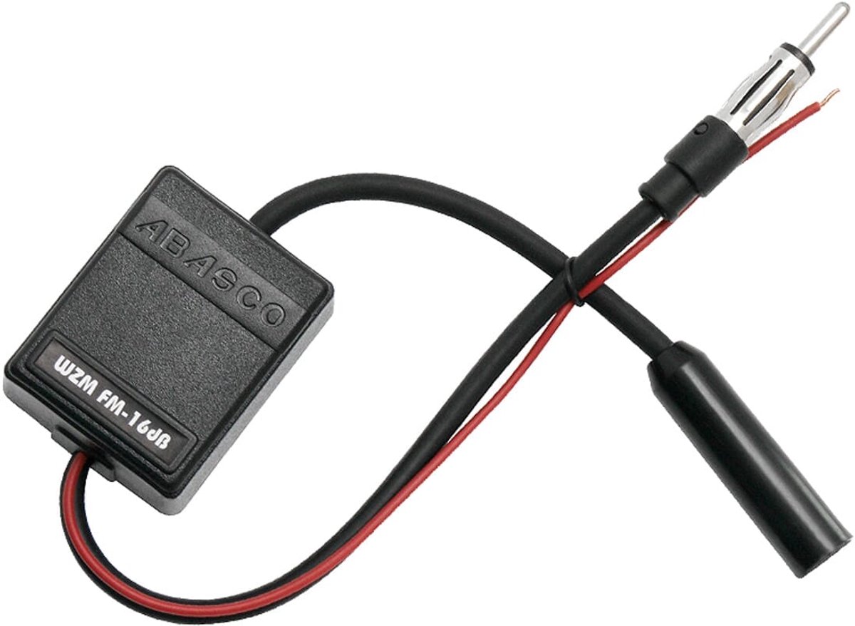BLOW FM Antenne Versterker Auto - 12V - 16dB - 15cm Kabel - Universeel