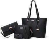 Damesmode 5-delige handtassenset PU lederen schoudertas Crossbody tas portemonnee set kopen vanaf een prijs van 28