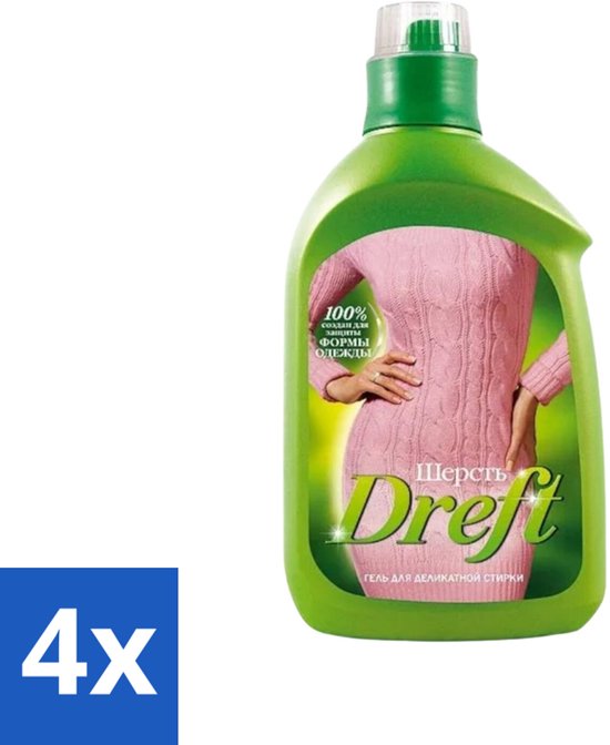 4 x Dreft - Vloeibaar Wasmiddel - Witte en Gekleurde Was - Voor Wol - 800 ml - Wasmiddel Wol - Wasmiddel Delicate Stoffen - Vloeibaar Wasmiddel - Wolwasmiddel - Wasmiddel Voor Wol