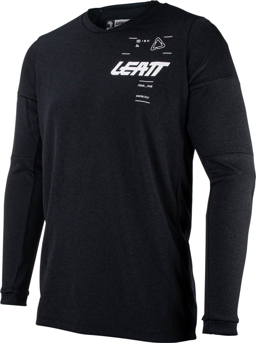 Leatt Moto 4.5 WindBlock Zwart Motocross Jersey - Maat S -