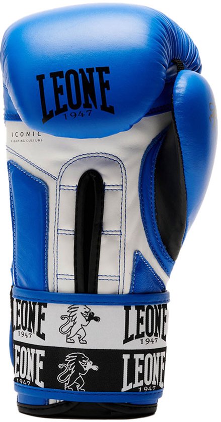 Bokshandschoenen Leone Shock Pro met veters GN057L Blauw