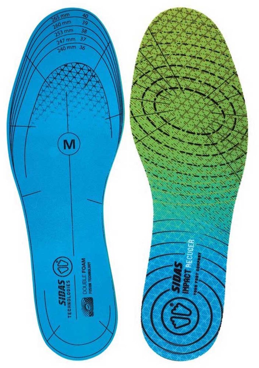Sidas Inlegzolen Met Dubbele Schuimlaag Voor Schokdemping Groen,Blauw EU 35-36