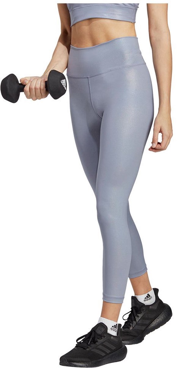 Adidas Opt Shine 7/8 Leggings Vrouw Zilver