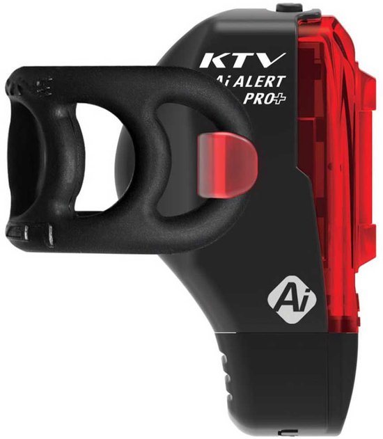 Lezyne KTV Pro+ AI Achterlicht - Oplaadbare Fietslamp - 6 standen - 150 lumen - AI Waarschuwing Remlichtfunctie - Fietsverlichting - Zwart — afbeelding 2