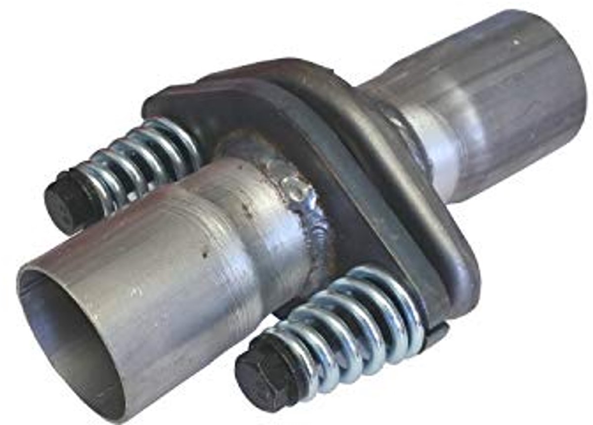 Universele uitlaatflens 45 mm - Flexibele pijpverbinding met 2-gaats schroefverbinding