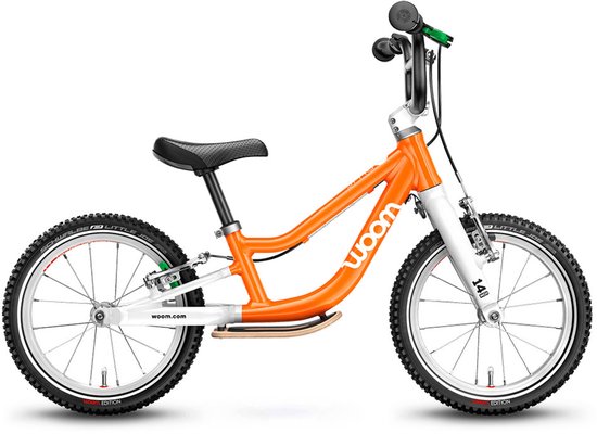 Woom Original 1+ 14 inch Loopfiets Oranje Jongen