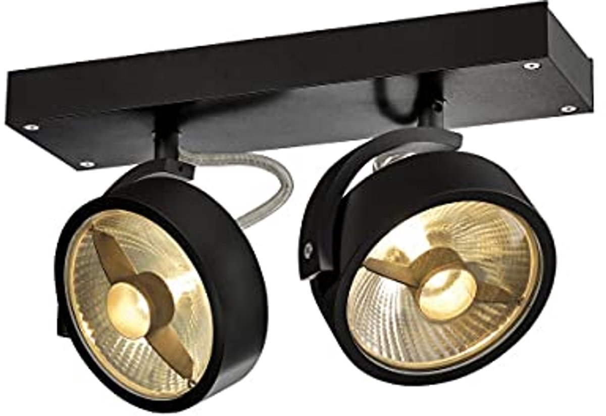 Zwart Wand- en Plafondarmatuur Opbouwarmatuur voor Binnen - GU10 75W