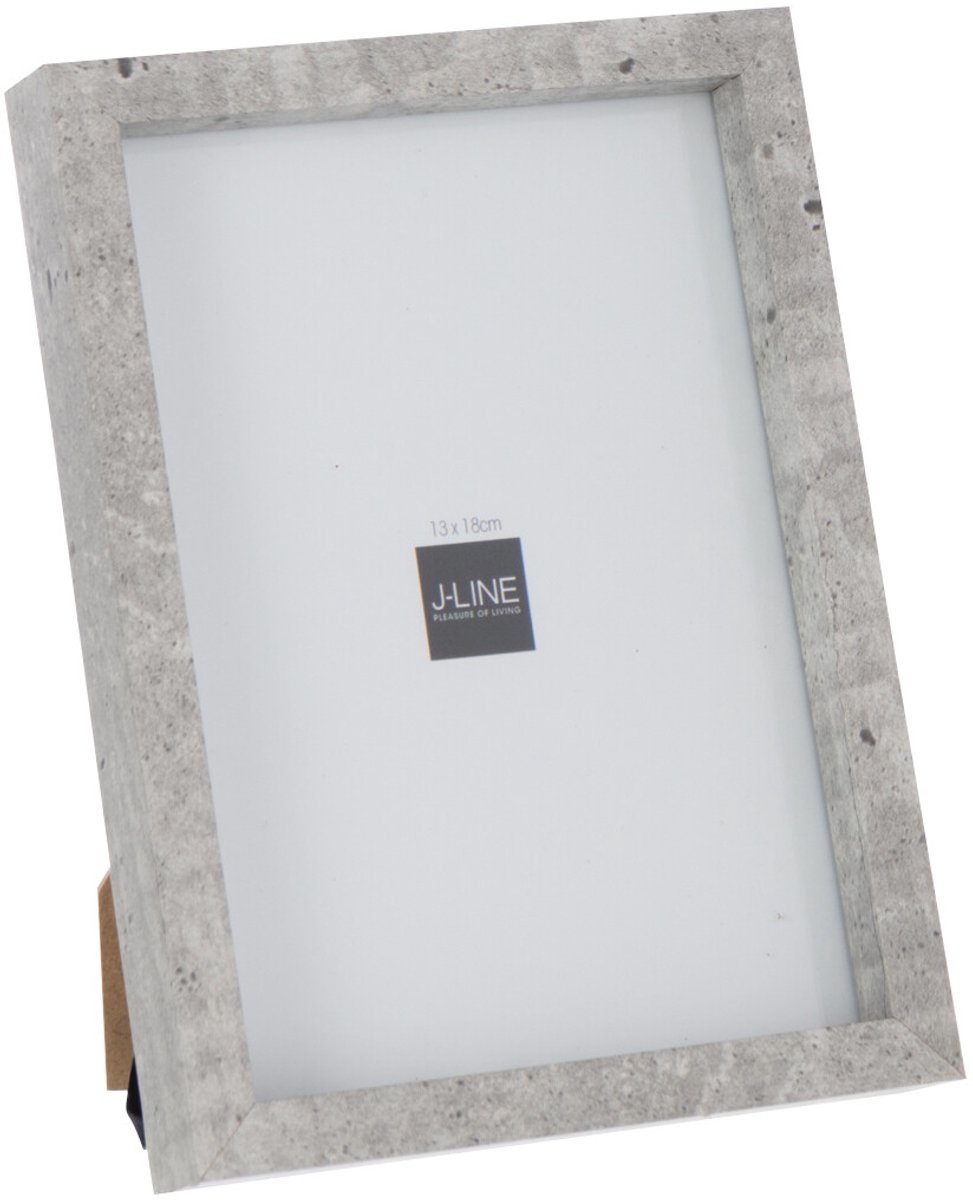 J-Line fotolijst Rechthoek - hout - lichtgrijs - 13x18CM Beige
