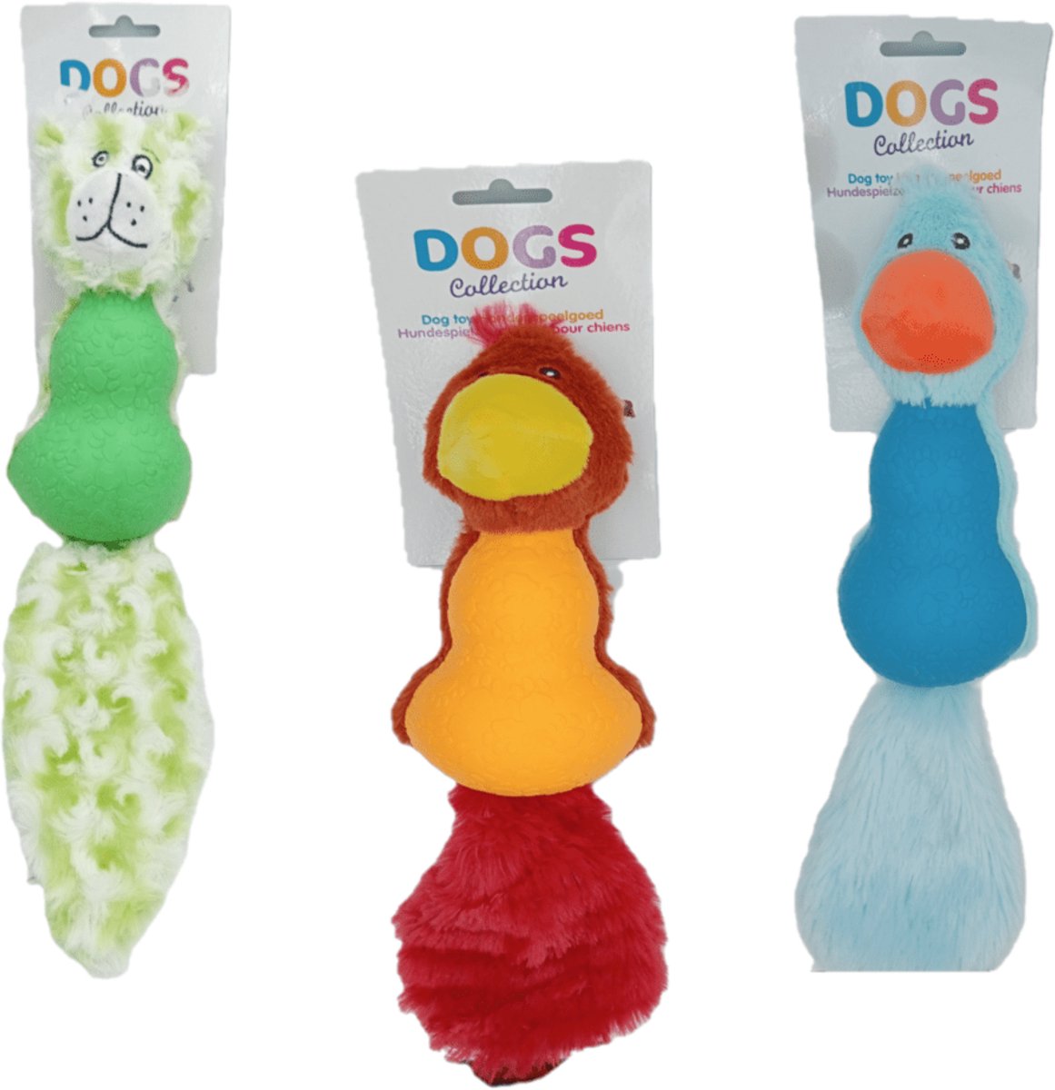 Dogs Collection - Hondenspeeltje - Kauwspeelgoed - Vogel met Pieper - 30 cm
