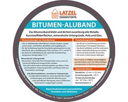 Bitumen reparatietape voor dakbedekking en afdichting, 100 mm, rol 10 meter