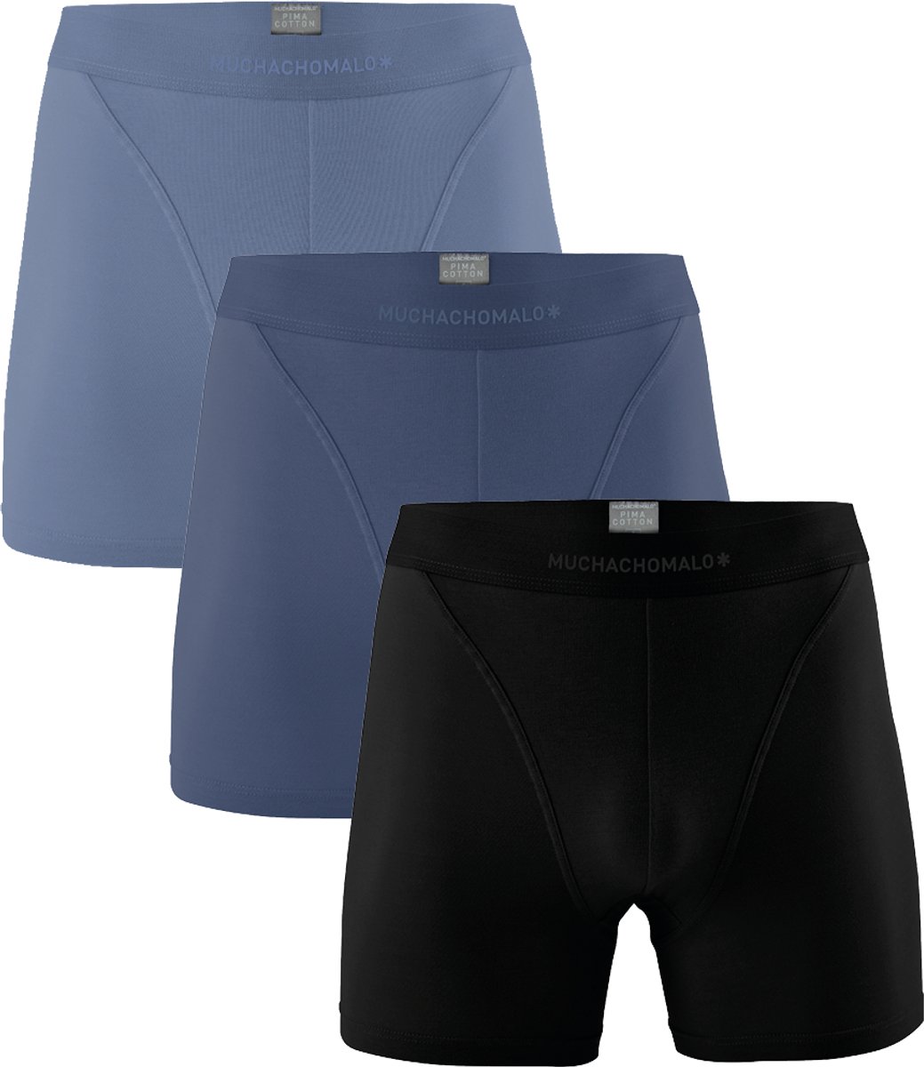 Muchachomalo – Boxershort Heren – 3 Pack – Pima Katoen – Normale Lengte – Onderbroeken Heren – Boxershort – Ondergoed