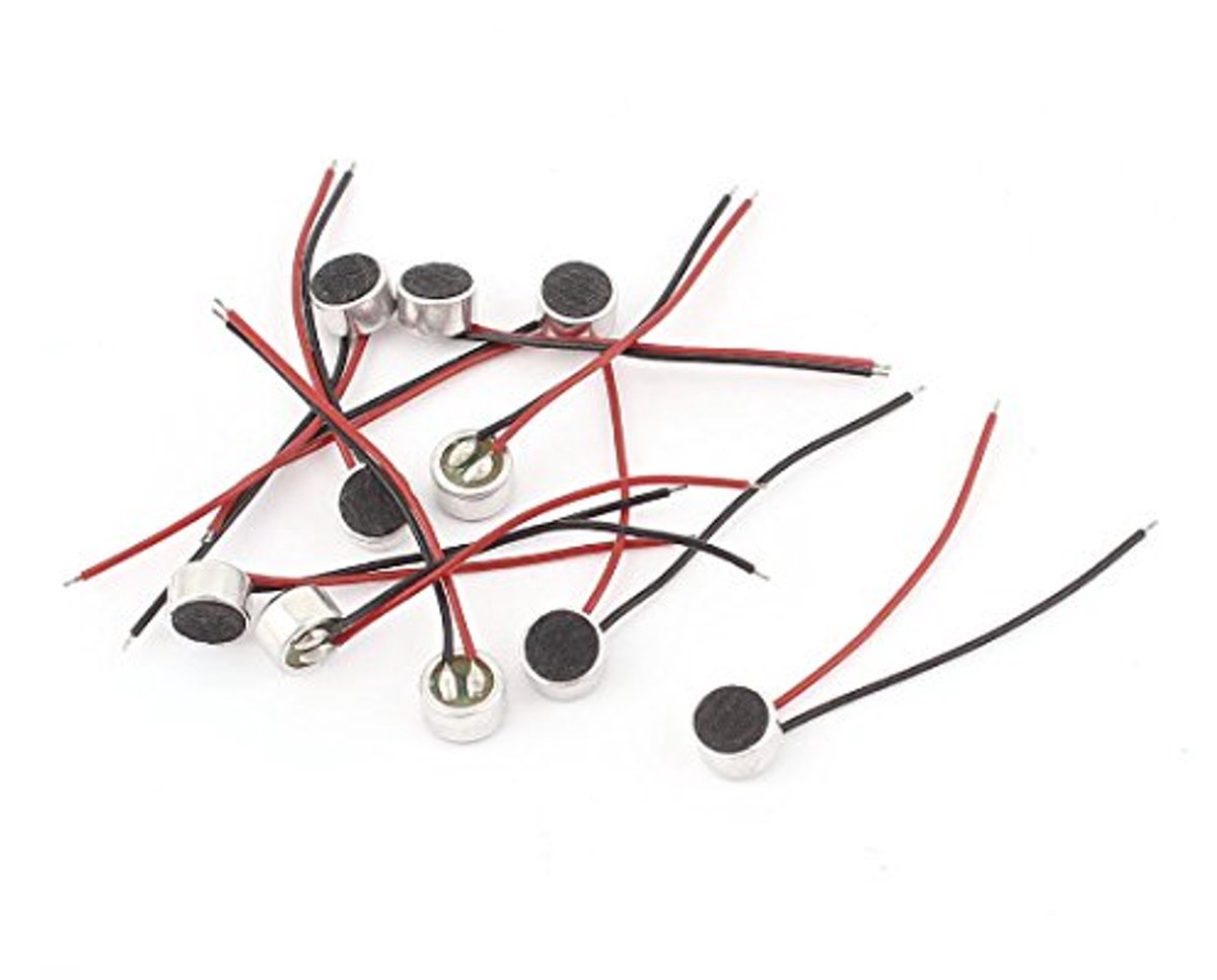 10 Stuks 6mm x 3.5mm Mini Electret Microfoon Condensator Pickup met Lood
