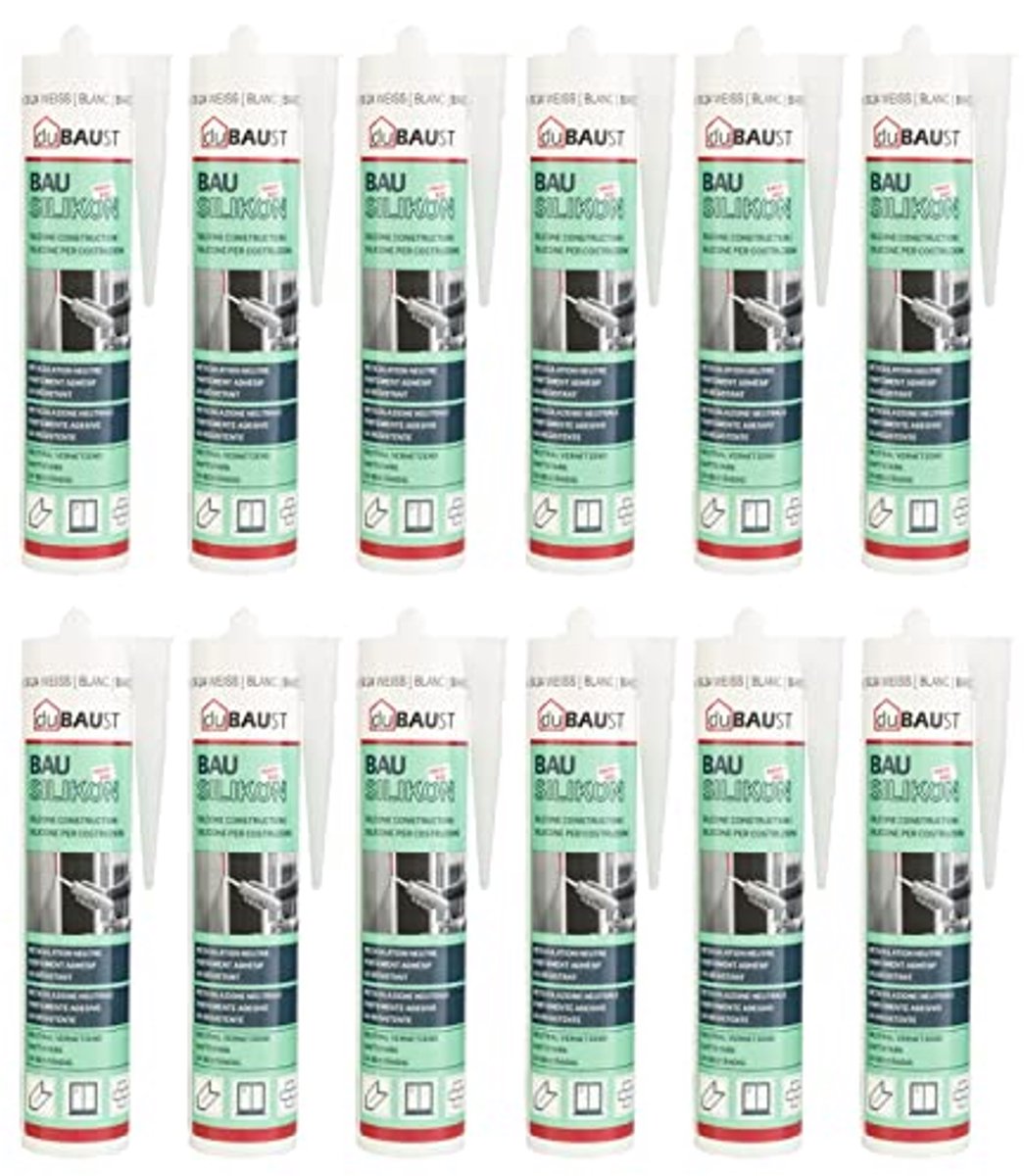 Siliconenkit voor constructie - Neutrale en weerbestendige afdichting, 310 ml