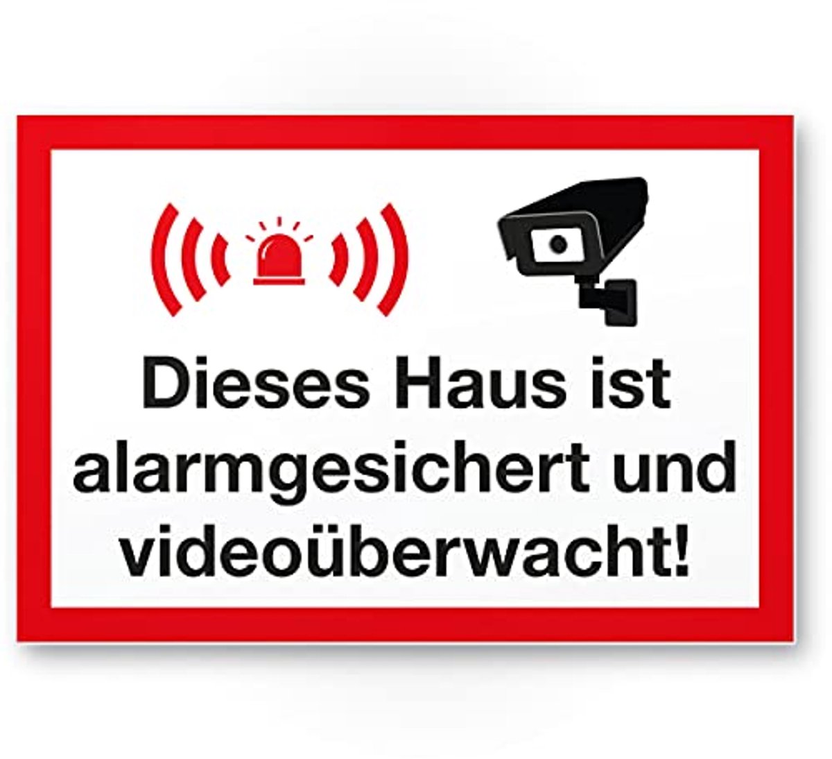 Videobewaking Waarschuwingsbord - Veiligheid en Humor in Huis