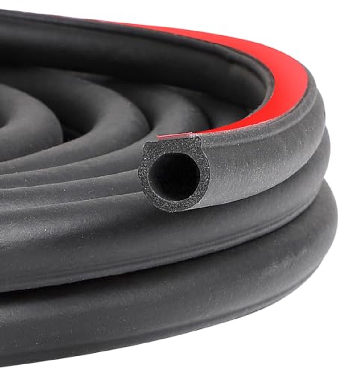 Deurrubber voor auto's 12m - Zelfklevende D-vormige afdichting