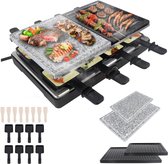Coffret gourmet MMP® 8 personnes - Appareils à raclette - Gourmet - Zwart - 38cm x 27cm x 12cm