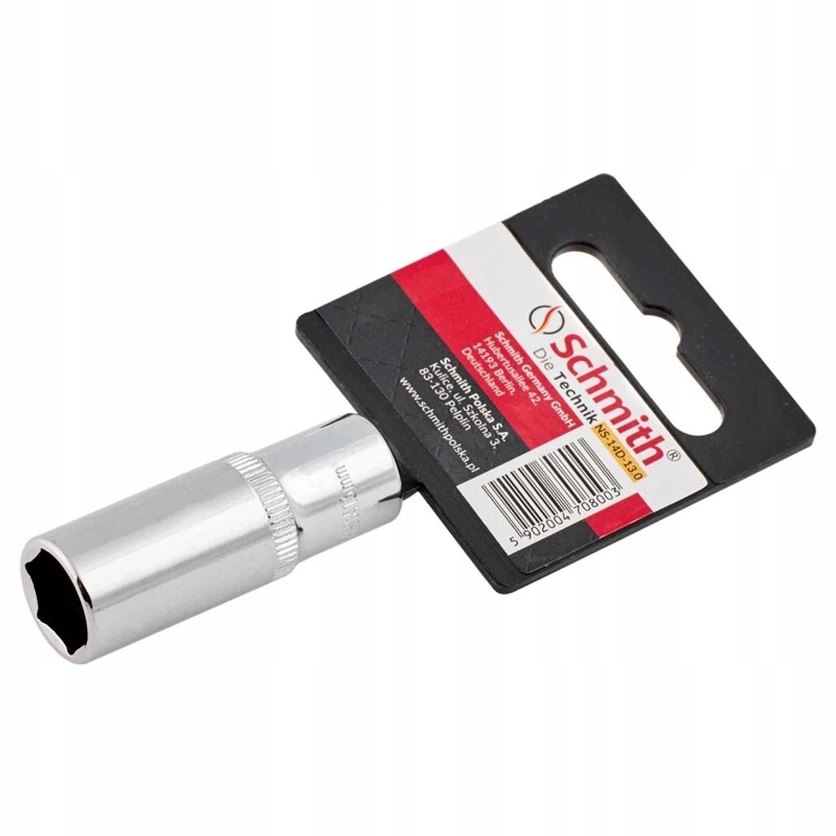 Lange 1/4" 13 mm zeskantdop - Hoogwaardig CrV-staal
