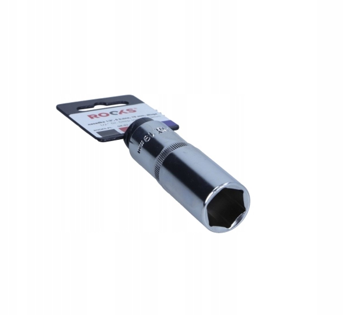 ROOKS 1/2" Lange Dop 19mm 6-kant