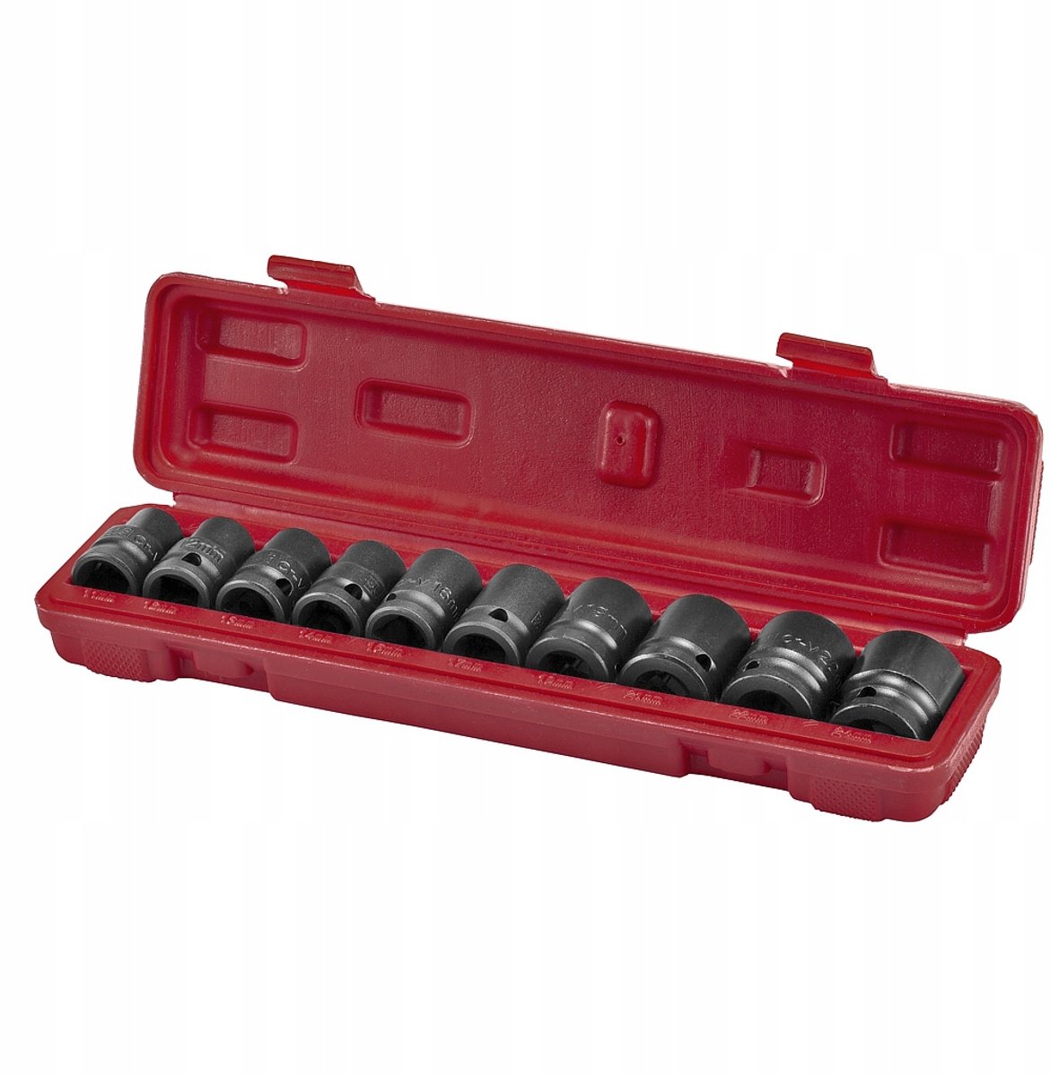 10-delige Slagdoppenset 1/2" 11-24 mm