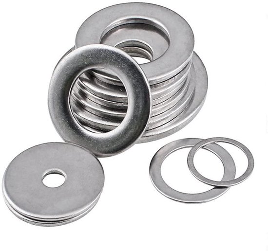 Xuhuhu-platte sluitringen dikte 0,5 mm platte sluitring ultradunne pakking dunne sluitring roestvrij staal 304