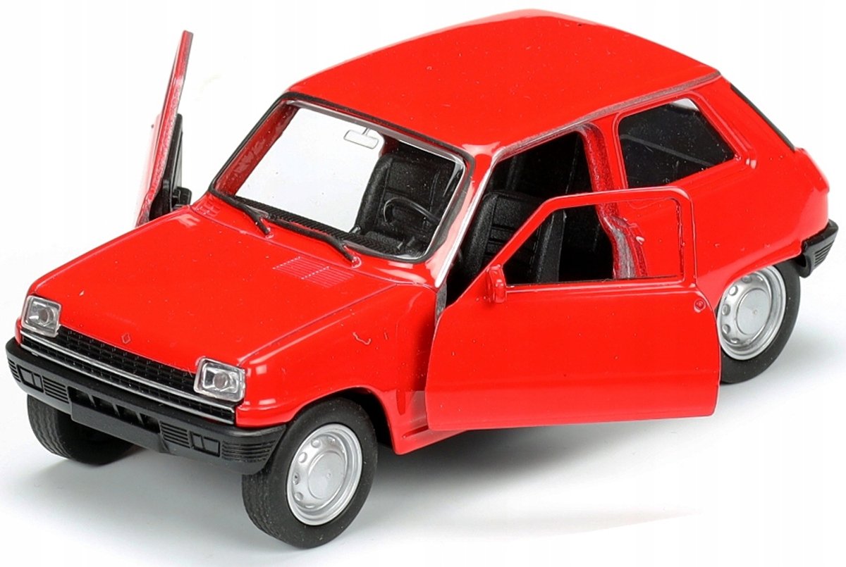Welly Metalen Model Auto Renault 5 R5 Rood 1:34-1:39 - 11cm