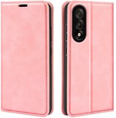 MobyDefend Hoesje - Geschikt voor OnePlus Nord 5 - Luxe Wallet Bookcase (Magnetische Sluiting) - Roze