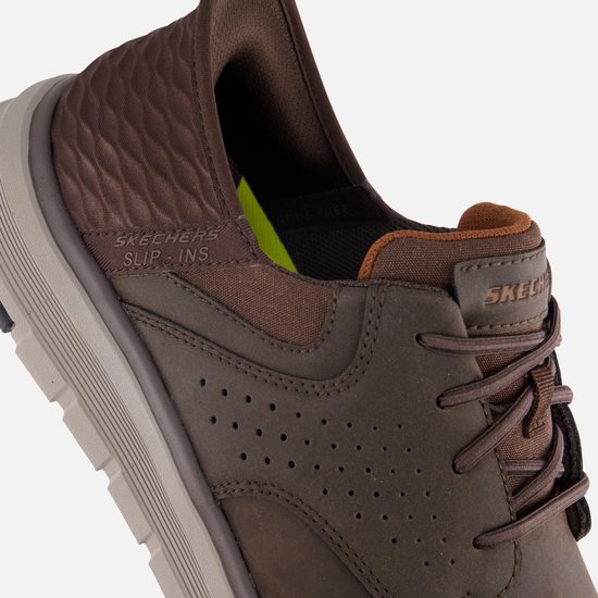 Skechers Slip-Ins : Orell-Yates, Homme, Marron, Baskets pour femmes, pointure : 45