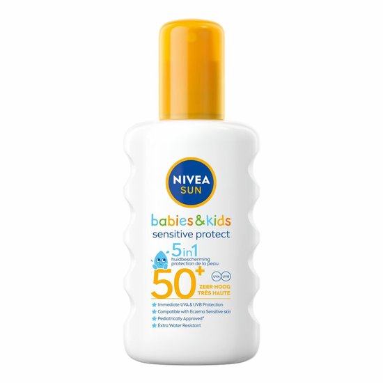 3x Nivea Sun Solaire Bébés & Kids Sensitive Protect SPF 50+ 200 ml