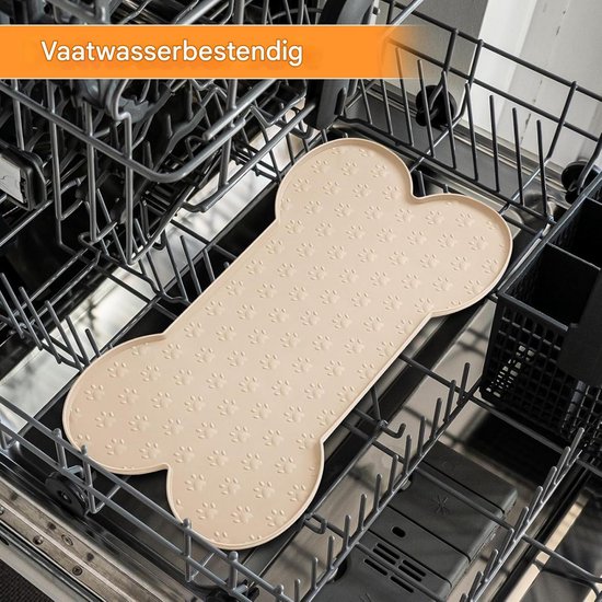 Ronde Hondenvoer Mat 2 Stuks, Silicone Voermat met Opstaande Rand Diameter 25 cm, Antislip, Waterdicht en Makkelijk te Reinigen, BPA-vrij, Onderlegger voor Voer- en Waterbakken – Grijs