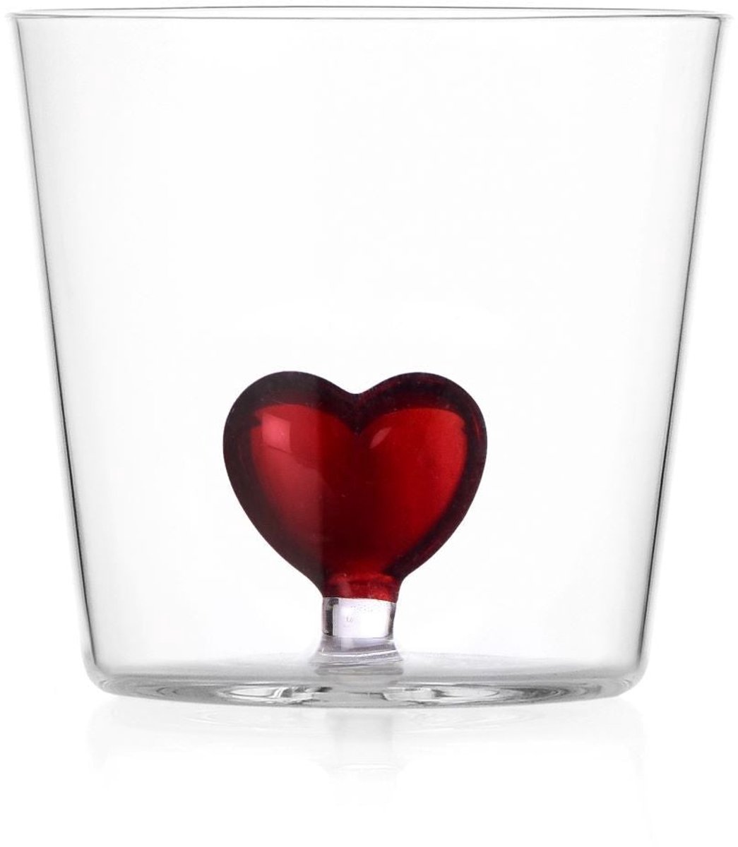 Ichendorf Milano Ichendorf Milano Waterglas Cuore Rood Hart