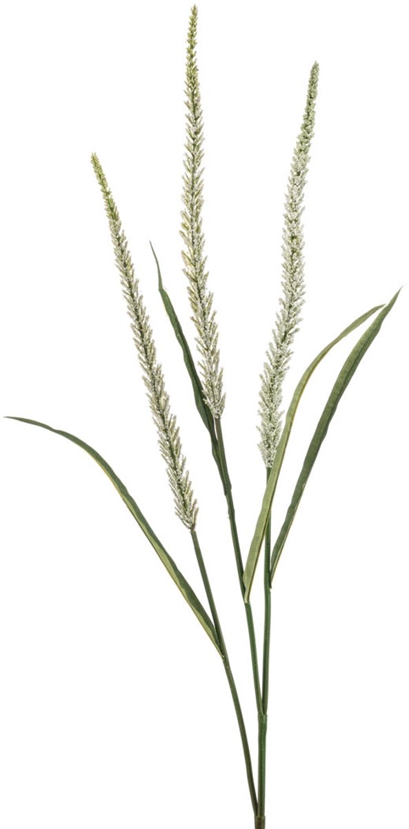 Emerald Kunstbloem Gras bloem 115 wit - Kunstplant voor binnen