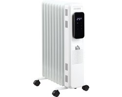 Draagbare elektrische olieradiator 1830-2180W - 3 verwarmingsniveaus - 24-uur timer - 9…