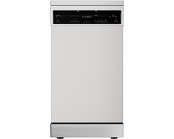 Klarstein Vaatwasser Verosteel 45 cm - vrijstaand, 10 couverts, 9 programma's, stil 42 dB, energieklasse B, AquaStop, kinderslot, zilver - Vaatwasmachine - voor Keuken - Energiezuinig - RVS - Dishwasher - Afwasmachine