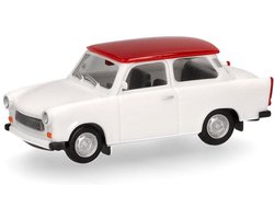 Trabant 601 Limousine, Wit (dak Rood)