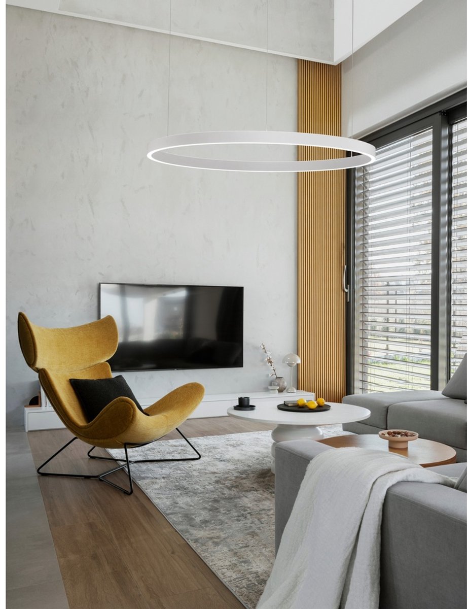 Lyora Design hanglamp Elowen wit Ø 98cm - 9345667