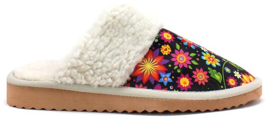 Pantoufles pour femmes Goby Blooming Beauty - Cuir vegan - Handgemaakt - Taille 39