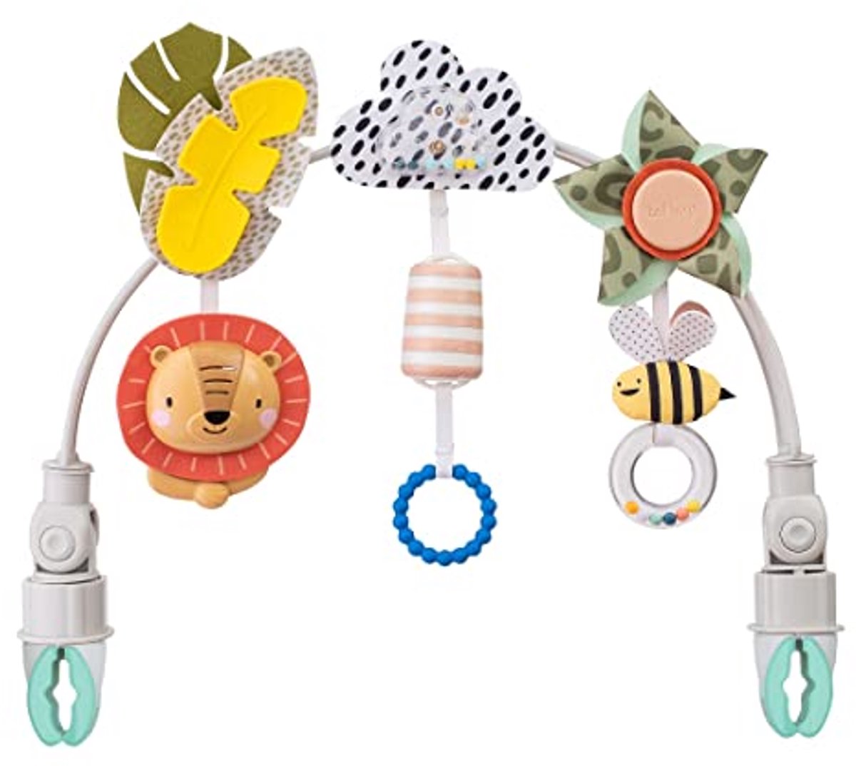 Image of Activiteitenboog voor Baby's met 3 Hangende Speeltjes - Geschikt voor Kinderwagens, Wiegjes en Autostoelen
