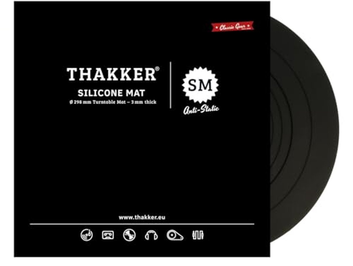 Antistatische Silicone Draaitafelmat - 3 mm dik - 298 mm diameter voor 12' draaitafel